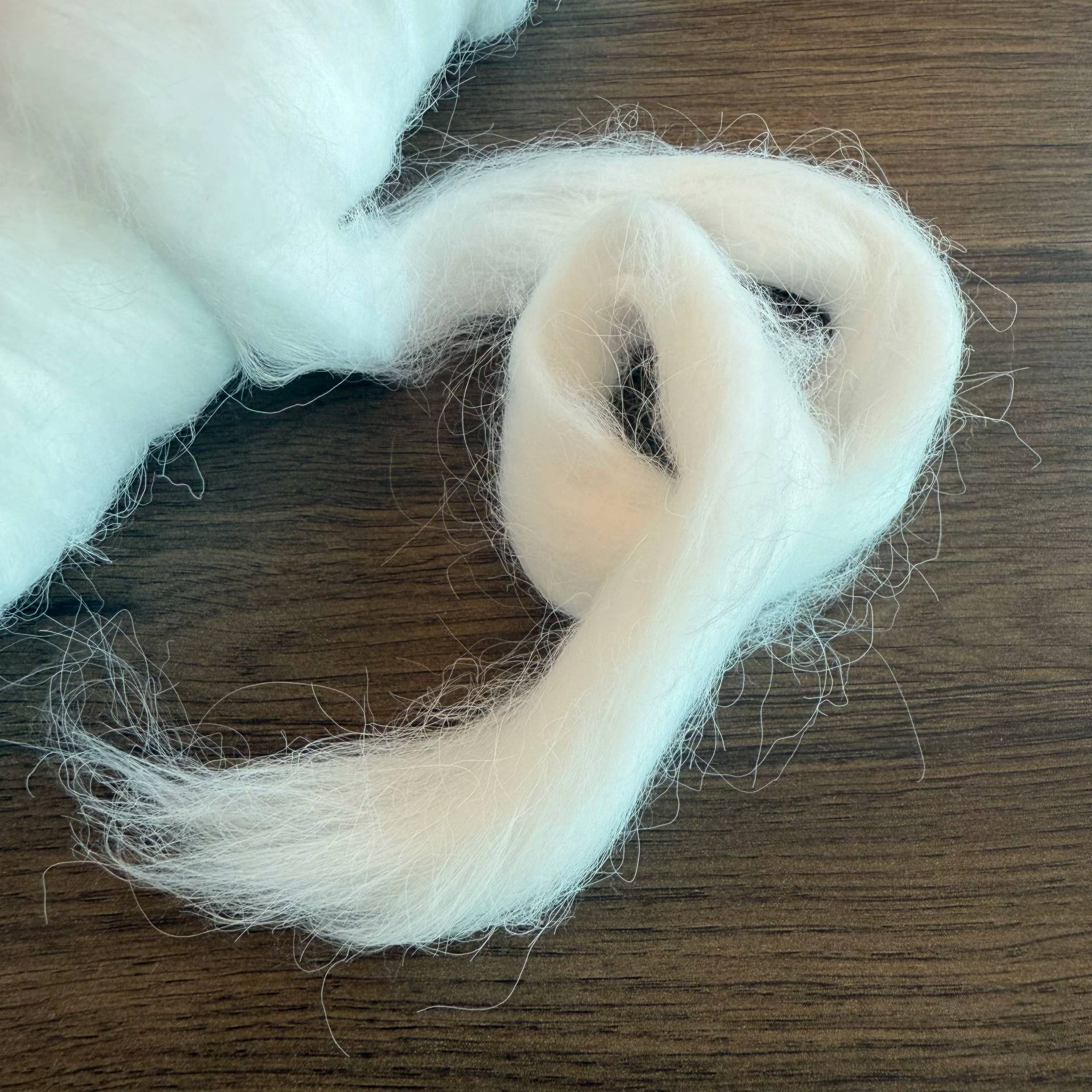 100% Polyamide PA6 Nylon Fiber Tops Angola Type 3D 5D 8D 15D 22D Full Dull Uncrimped Raw White Virgin for Fancy Yarn Spinning